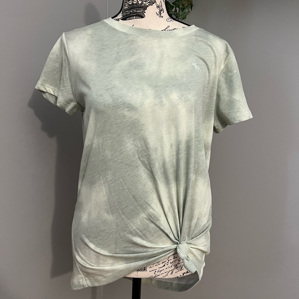 NWOT Abercrombie Kids Tie Dye Knot Front Top - Picture 3 of 6